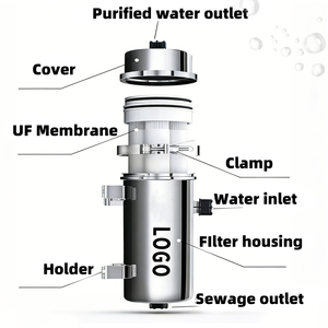 Système de filtration <span class=keywords><strong>d</strong></span>'<span class=keywords><strong>eau</strong></span> pour toute <span class=keywords><strong>la</strong></span> maison OEM en acier inoxydable à ultrafiltration PVDF lavable, <span class=keywords><strong>purificateur</strong></span> à haut <span class=keywords><strong>d</strong></span>ébit, durée de <span class=keywords><strong>vie</strong></span> de plus de 3 ans pour l'<span class=keywords><strong>eau</strong></span> de puits - Product Image 4