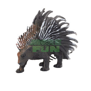 Mainan Model koleksi satwa liar PVC Premium detail <span class=keywords><strong>Quill</strong></span> seperti hidup Pose pertahanan gambar landak sangat realistis - Product Image 6