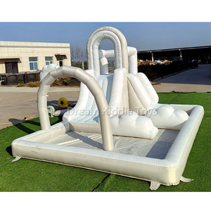 Residenziale Combo buttafuori gonfiabili con scivolo giochi a spruzzo d'acqua e piscina per bambini da 2 a 8 anni cortile all'aperto - Product Image 3