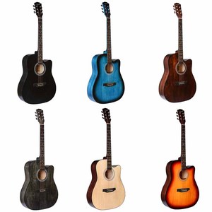 Vente en gros de guitare acoustique de 41 pouces avec bois de tilleul massif Instruments à cordes du fabricant Guitare acoustique OEM - Product Image 2