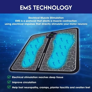 EMS <b>Foot</b> <b>Massager</b> Rechargeable Home Use <b>Feet</b> Vibration Pad - Product Image 5