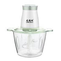 Hachoir à viande électrique multifonctionnel portable en plastique, mixeur domestique, vitesses réglables, capacité 2,1-3L, robot culinaire