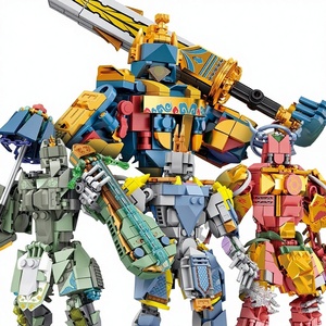 Nouveau produit Kai Zhi : Modèle de robot militaire Mo Jia en plastique ABS, blocs de construction de style national-chic, jouet éducatif à assembler, cadeau pour garçons - Product Image 1