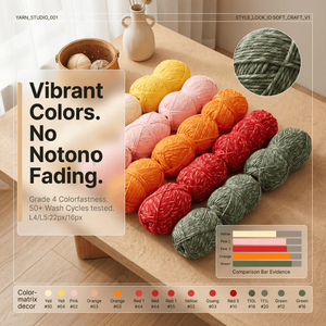 Hilo de Algodón Peinado de 100g, 6 Cabos, 30% Algodón de Fibra Larga, Alta Resistencia, Suave, para Tejer a <span class=keywords><strong>Crochet</strong></span>, Ideal para Suéteres y Bufandas de Bebé - Product Image 4