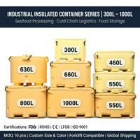 Bac de stockage et de présentation de 1000L pour salle d'enchères de poisson, destiné aux détaillants de marché et aux commandes en gros