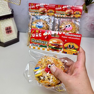 Nouveau Jouet Anti-Stress Squishy en Gros, Mini Frites et Hamburger Mignons de Dessin Animé, Jouet à Presser pour Étudiants, Boîte Mystère - Product Image 4