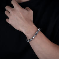 Chaîne minimaliste en acier inoxydable martelé, chaîne à maillons croisés, chaîne vierge pour femmes, accessoires de bijoux DIY pour colliers et bracelets