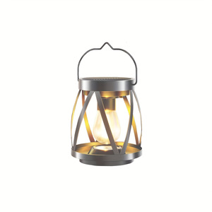 Xinhuiyuan <b>Solar</b> Garden <b>Lantern</b> Warm Light <b>Outdoor</b> Clip Light 50W Wrought Iron Design Landscape Lighting - Product Image 3