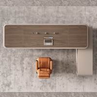 Ensemble de bureau et de chaise de direction modulaire en MDF facile à assembler, design moderne, mobilier de bureau sain