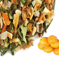 Teh Rasa Buah Sayuran Alami Label Pribadi Grosir Teh Campuran Buah Kumquat Lemon Melon Hijau