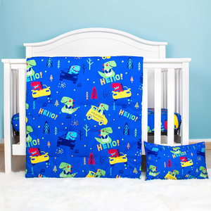 3 Piece Dinosaur Baby Boys <strong>Crib</strong> <strong>Bedding</strong> <strong>Sets</strong> with Baby Comforter <strong>Crib</strong> Sheet Pillowcase Nursery <strong>Bedding</strong> <strong>Set</strong> - Product Image 3