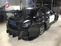Kit carrosserie large style YG pour Mercedes Benz Classe C – Élargisseurs d'ailes, pare-chocs avant et arrière, jupes latérales – Pièces de tuning