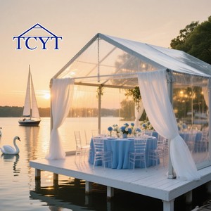 Carpas Económicas para Exteriores, Impermeables, con Techo de Cristal Transparente, Carpas para Ceremonias, Eventos y Bodas en Venta - Product Image 4