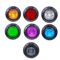 Feu de gabarit ovale à 10 LED haute luminosité certifié DOT, 12V 24V, 4 trous de fixation, universel pour remorques et camions