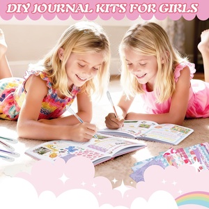 Kit <span class=keywords><strong>de</strong></span> journalisation DIY pour filles, jouets <span class=keywords><strong>de</strong></span> journalisation pour les 8 ans et plus, ensemble <span class=keywords><strong>de</strong></span> papeterie artistique et artisanale, cadeaux d'anniversaire pour adolescentes - Product Image 5