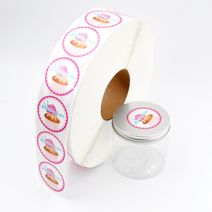 สติกเกอร์ไวนิลไดคัทแบบ UV พิมพ์ลายผลไม้ตามสั่ง ปั๊มนูนเพิ่มความโดดเด่น สติกเกอร์ทรงกลมแบบกำหนดเอง พิมพ์สติกเกอร์ตามสั่ง - Product Image 1