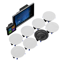 Vente en gros usine : Pack de 8 enceintes de plafond avec panneau mural tactile de 8 pouces pour home cinéma et système de contrôle intelligent pour toute la maison