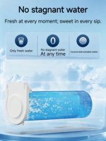 Filtre à eau par osmose inverse sans réservoir 800G à haut débit, purificateur d'eau RO 3:1 pur/épuré pour consommation directe avec robinet intelligent