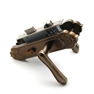 Conception européenne <span class=keywords><strong>de</strong></span> haute sécurité <span class=keywords><strong>porte</strong></span> extérieure en laiton muet poignées - Product Image 4