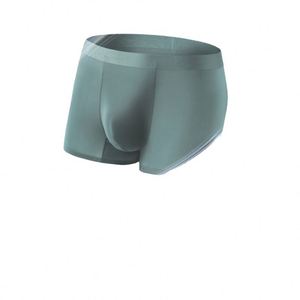 Summer Ice Silk Underwear <b>Men's</b> Mid Waist Traceless Breathable Flat Corner Pants Thin Breathable Ice Oxygen Quadrangle Pants - Product Image 1