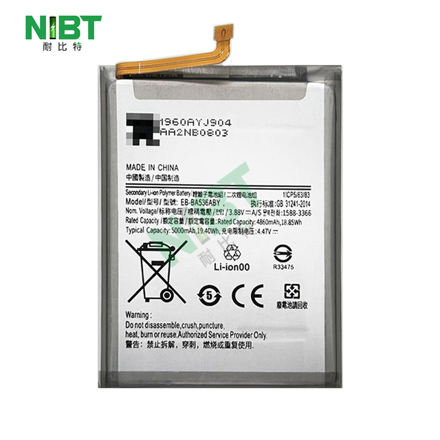 NIBT Wholesale EB-BA536ABY 4.47V 5000mAh 19.40Wh Lithium Mobile Phone Battery for samsung A53 5G/A5360