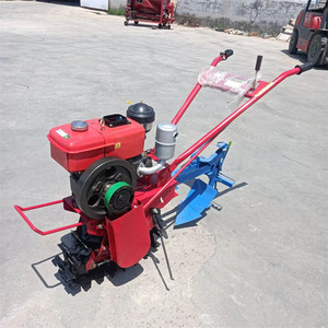 Hand Push Track <b>Cultivator</b> Diesel 8 Hp Engine Farm Tiller Red Color - Product Image 3