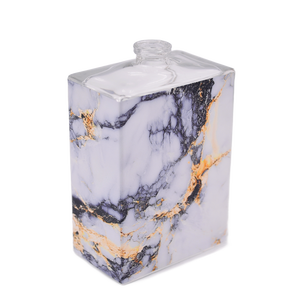 Custom Uv Afdrukken Op Parfum Fles Vierkante Heldere Glazen Fles Voor Luxe Parfum Met Uv Afdrukken Logo En Patroon Ontwerp - Product Image 4