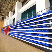 Chaise de tribune rétractable facile à utiliser Conception pliante à tip-Up pour les événements sportifs de lycée pour une utilisation de divertissement sportif