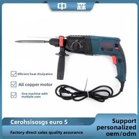Marteau perforateur multifonctionnel léger 26-en-1, perceuse à percussion double usage 800W, portable, multi-vitesses, réversible, pour pioche et perçage