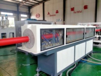 Machine d'extrusion de tuyaux corrugués électriques à vis simple en PVC PE PA PP NYLON et de tuyaux de drainage en plastique