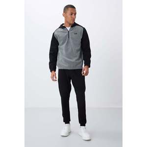 Sudadera de hombre de forro polar de ajuste estándar Ruby Grey Melange - 88300 - Gb melange - Product Image 3