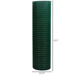 Malla de alambre soldada de PVC galvanizado verde de 12.7mm, 19mm, 25.4mm de China Hebei para criadores - Product Image 4