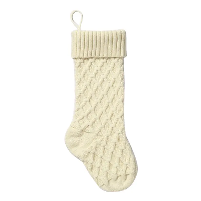 Crochet Meia De Natal Boho Snow White Cozy Nordic Winter Socks Holiday Home Decor Entrelac Meia De Tricô Para Coisas De Presente