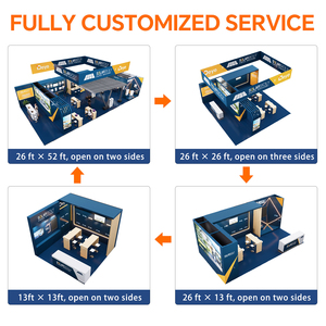 Stand de Exhibición de Alta Tecnología Reutilizable, Personalizado con Marca, Tamaño Modular de 8x16m, con Pantalla LED, Stand de Exhibición Key Energy para <span class=keywords><strong>Intersolar</strong></span> Europe - Product Image 4