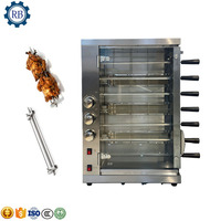Machine à rôtir le poulet de comptoir, four à poulet rotatif au gaz ou électrique pour cuisine, restaurant et équipement de restauration