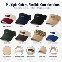 Casquette de soleil respirante en coton pur avec logo personnalisé SHINY Premium pour le tennis, le golf et les sports, avec emballage de marque tout-en-un