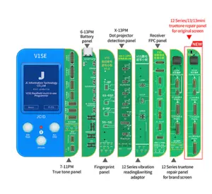 JC V1SE Phone Ture Tone Repair Programmer para iPhone 7 7P 8 8P X XR XSMAX 11 Pro MAX12 13 14 15 Bateria Impressão Digital SN Leitor