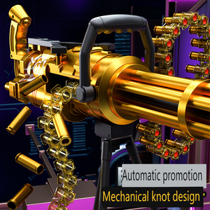 Vàng gatling súng máy mềm tròn nặng súng máy điện liên tục bắn cậu bé vàng mô phỏng lớn bán buôn - Product Image 5