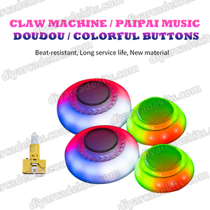 Bán Buôn Claw Crane Trò Chơi Các Bộ Phận Máy Clip Quà Tặng Đầy Màu Sắc Búp Bê Máy 76Mm Trắng Bìa Ren Đẩy Nút Cho Bán - Product Image 5