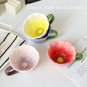 Taza de Cerámica de Alta Gama para Chicas, Hermosa Taza con Color Subesmaltado, Taza de Agua Creativa de Alto Valor, <span class=keywords><strong>Modelo</strong></span> VMOZ-HDMKB, Uso Universal - Product Image 1