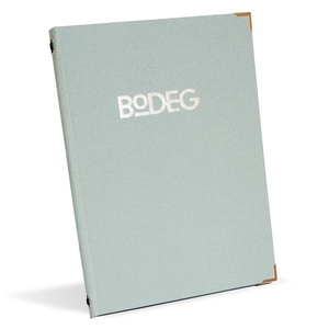 Funda para Menú de Restaurante con Cordón Elástico, Fabricada con Tela Popular, Portamenús Personalizado - Product Image 1