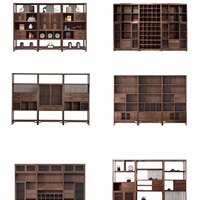 Bureau allongé en bois de hêtre style chinois moderne Taipan en noyer noir, avec casiers, mobilier de bureau, collection 2026