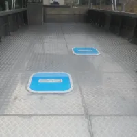 Chaland de débarquement en aluminium robuste de 11 m |   5083 Grade Marine |   Bateau de travail de 8 tonnes de capacité pour la construction et le transport