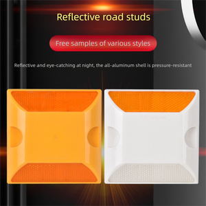 Tachuelas Reflectantes de Plástico de Una y Dos Caras, Guía de Reducción de Velocidad para Carreteras, Marcadores de Carretera Elevados para Reducir el Tráfico - Product Image 1