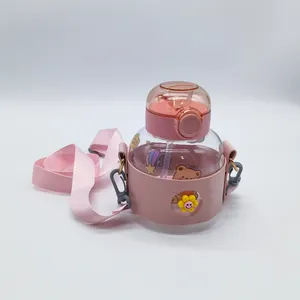 Bán buôn sinh thái thân thiện BPA free dễ thương trẻ em chai nước bằng nhựa Tritan nhựa uống chai nước