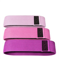 Nuevo conjunto de bandas de cadera de algodón antideslizante para yoga, bandas de ejercicio deportivo para gimnasio para entrenamiento de resistencia