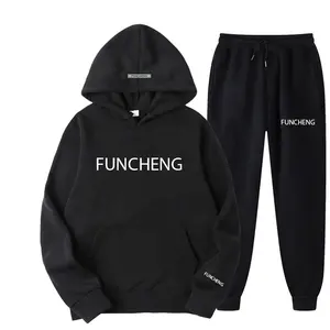Ensemble de survêtement décontracté pour <span class=keywords><strong>homme</strong></span> de haute qualité : veste à capuche et pantalon de sport - Product Image 1