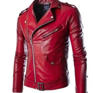 New Arrival High Quality Custom Cowhide Leather Jacket for Men Turn-Down Collar Motorbike Jackets Zipper Closure for Winter - Product Image 3