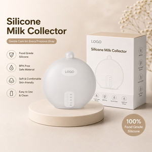 Collecteur <span class=keywords><strong>de</strong></span> lait maternel en silicone manuel facile à utiliser, sans BPA, coque en silicone, 80 ml, pour une protection discrète contre les fuites - Product Image 2