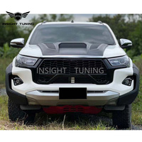 Kit Carrosserie SR5 Insight Tuning Facelift avec Clips de Pare-chocs Avant Nouveaux pour Hilux GR Sport 2016-2019, Ouvertures pour Capteurs d'Aide au Stationnement, Garantie 1 An